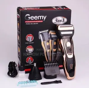 Geemy Rechargeable Hair Shaving Machine, Shaver- 3 in 1