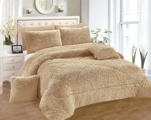 6pcs Quality Velvet Plush Fluffy Duvet Set