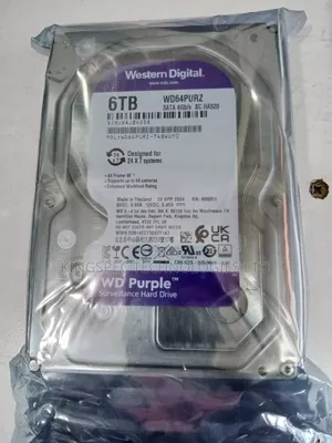 Western Digital (Wd) Purple 6tb Surveillance Hard Drive
