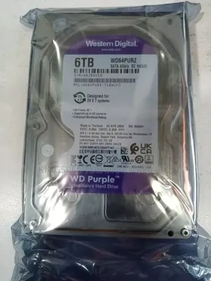 Western Digital (Wd) Purple 6tb Surveillance Hard Drive