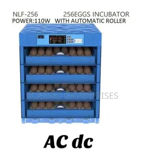 256 Eggs AC DC Automatic Rollers Eggs Incubator Machine