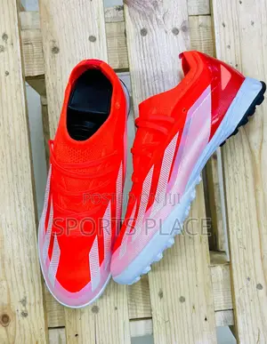 Adidas Red Crazyfast Astro Turf Football Trainer Boots