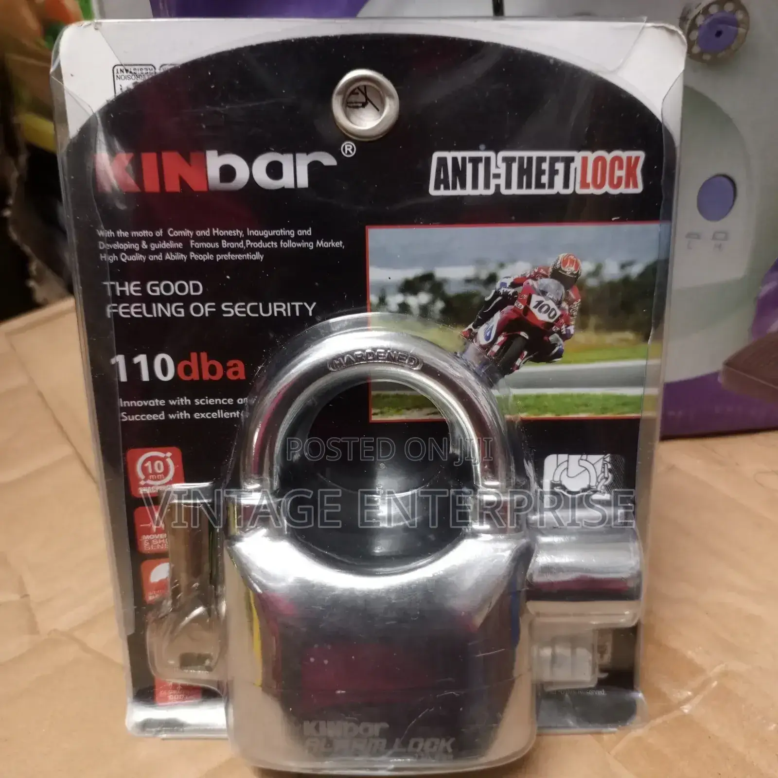 Alarm Kin Bar Padlock