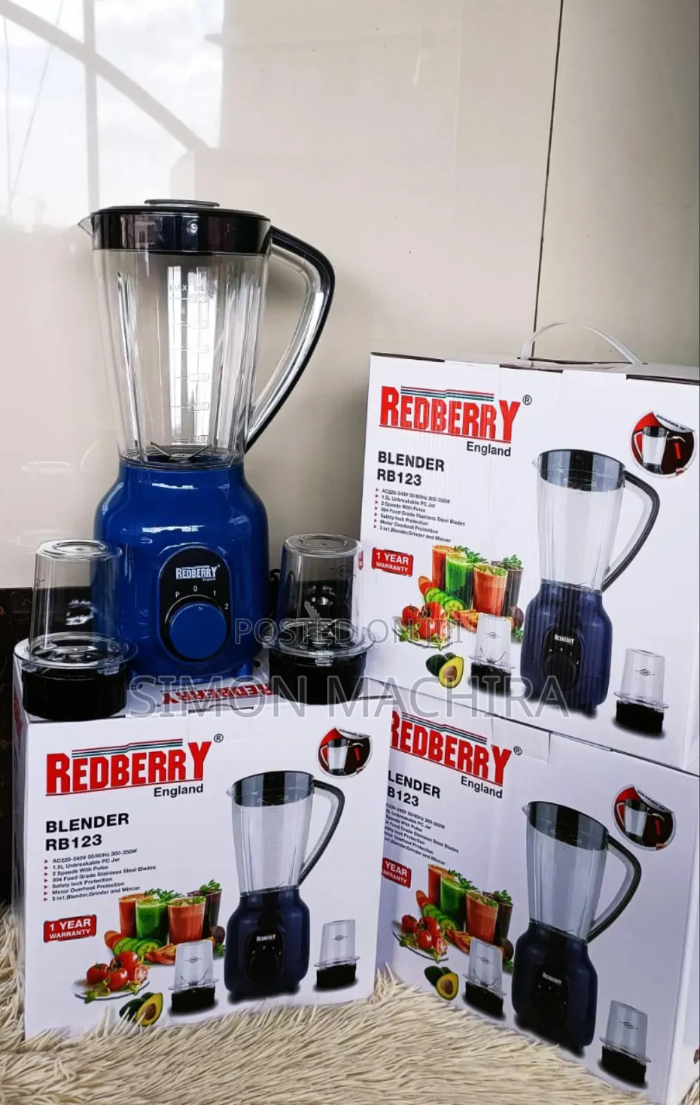 3 in 1 Redberry Blender