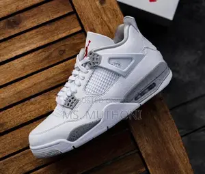 Air Jordan 4 Quality Leather Sneakers