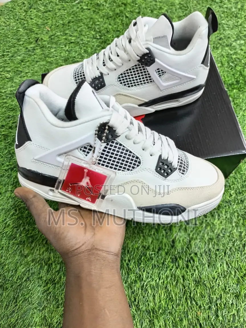 Air Jordan 4 Quality Leather Sneakers