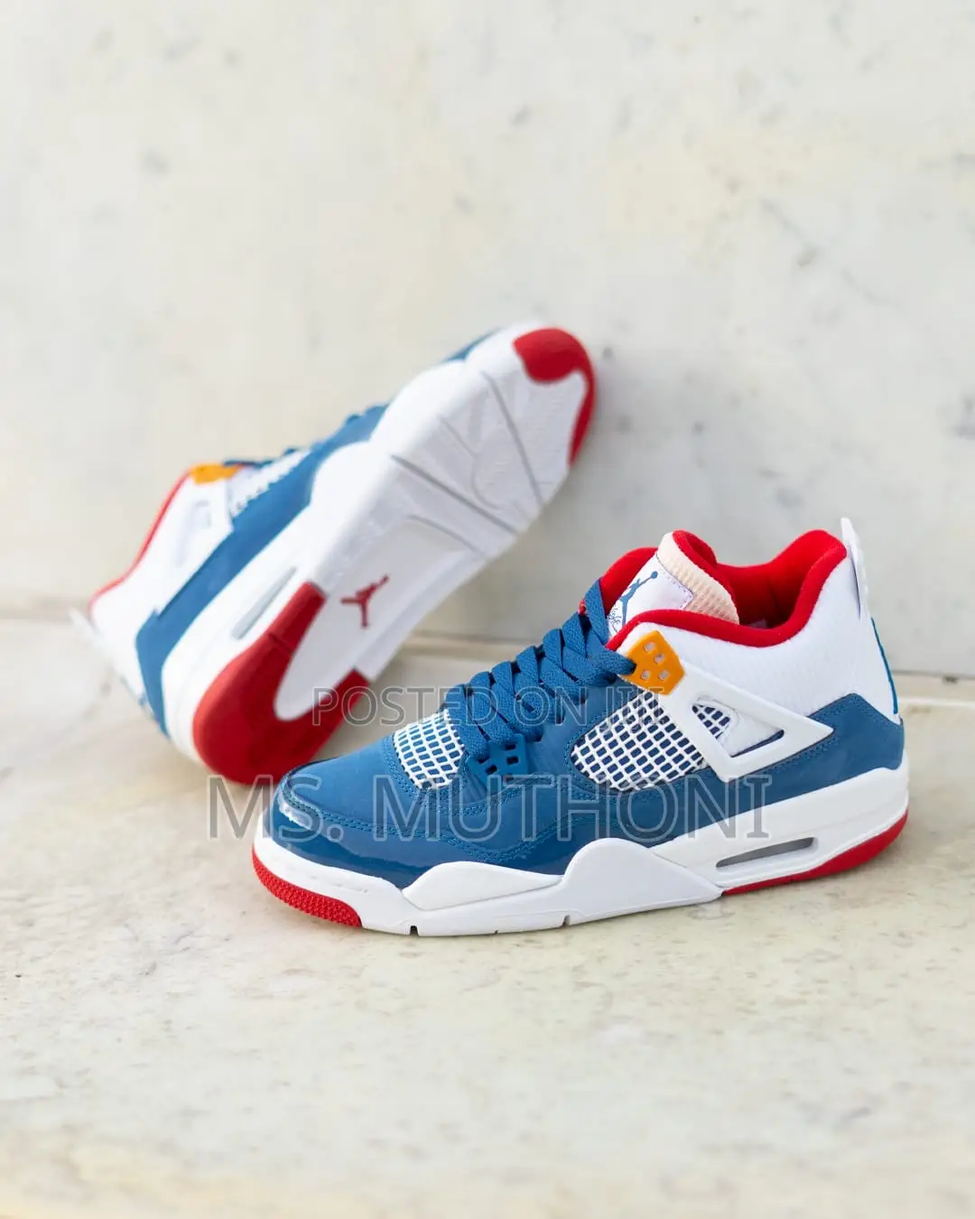 Air Jordan 4 Quality Leather Sneakers