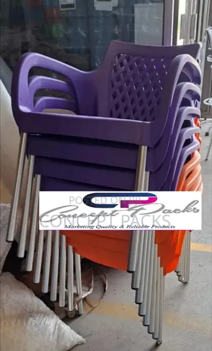 Strong New Oshwal Plastic Metal Tubing Chairs.