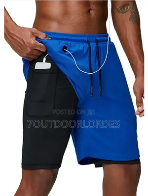2 in 1 Sports Gym Shorts