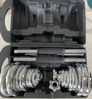 20kg Adjustable Chromed Cast Iron Dumbbell Weight ^°
