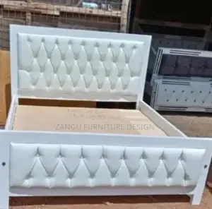 Cream White Bed