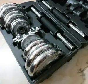 20kg Adjustable Chromed Cast Iron Dumbbell Weight✓