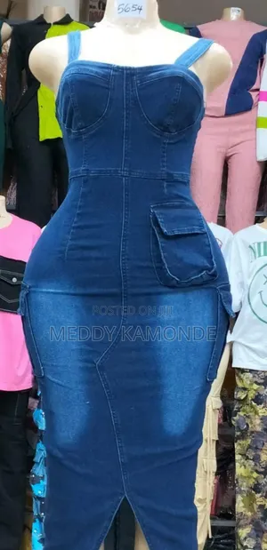 Cute Jeans Long Dress