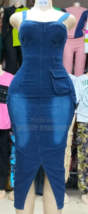 Cute Jeans Long Dress