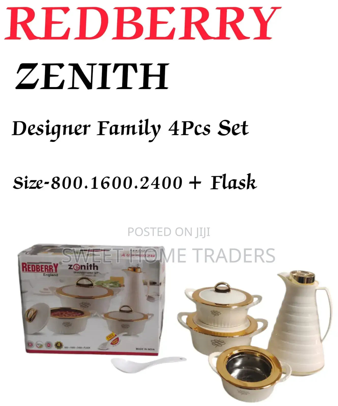 Prestige 4pcs Hotpots +1l Flask