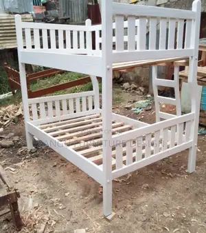 White Double Decker Bed