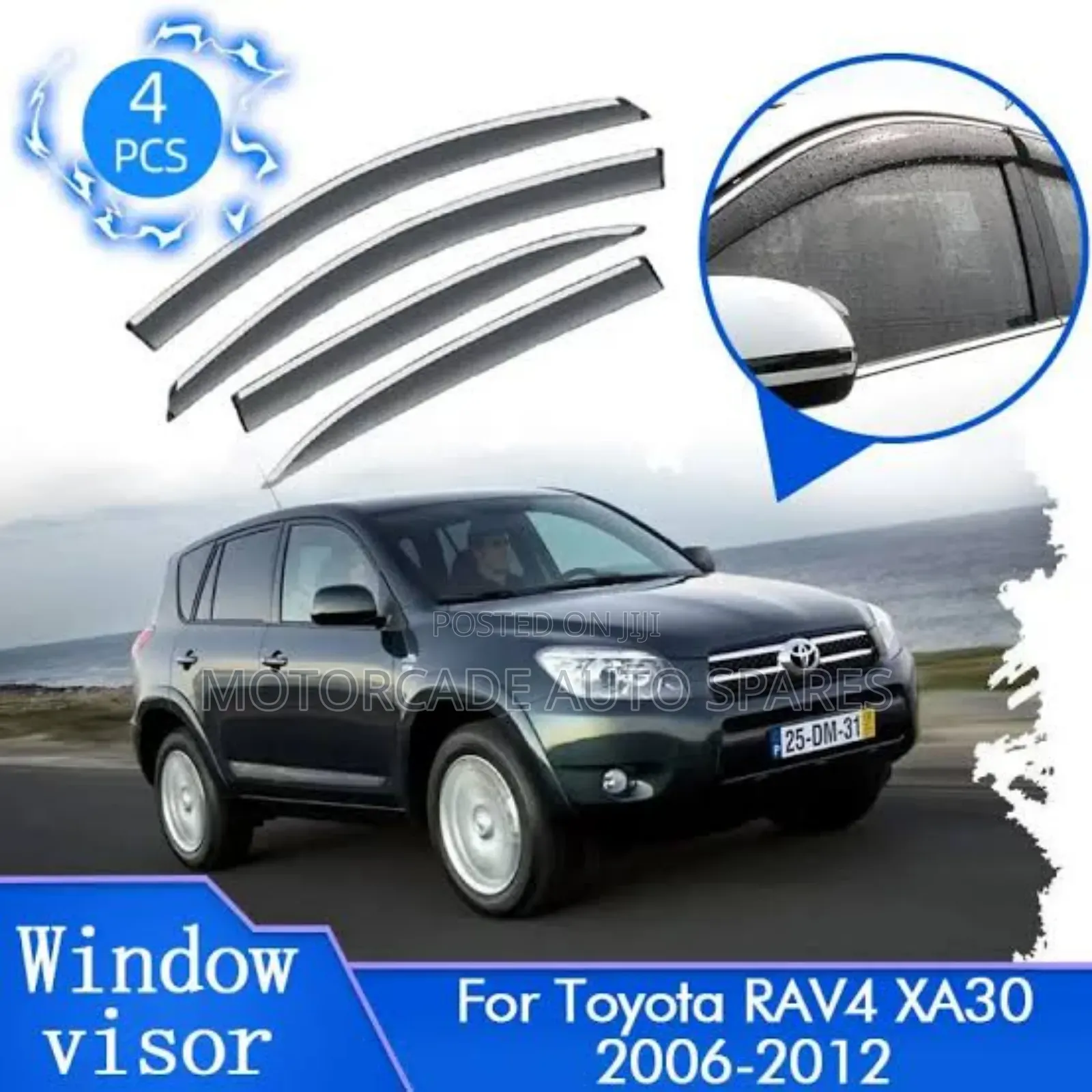 Toyota RAV4 2006-2012 Windbreakers/Sun Visors Set