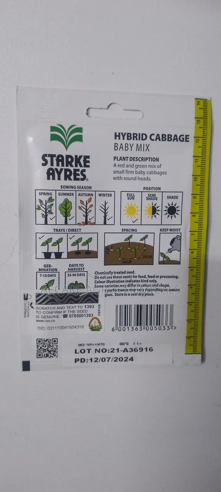 Hybrid Cabbage Baby Mix 0.5 Gram