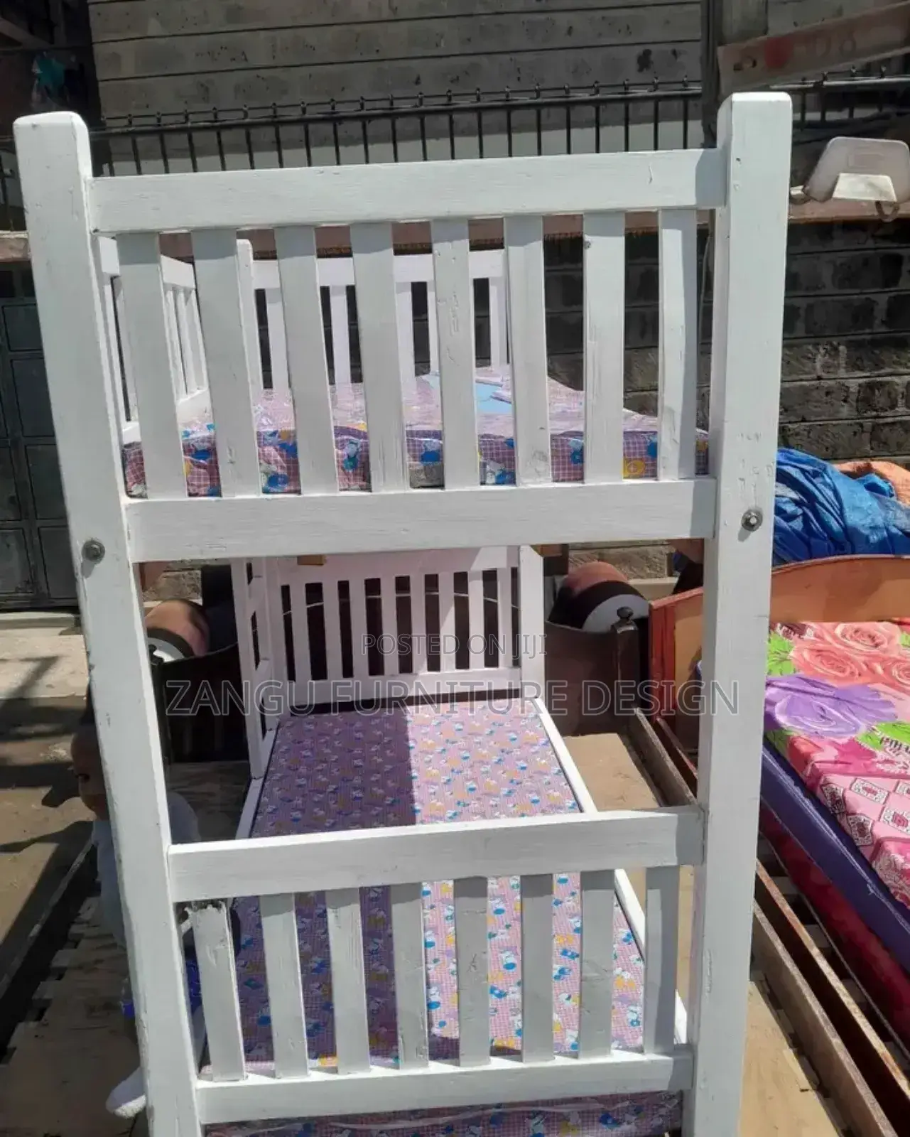Bed Double Decker White