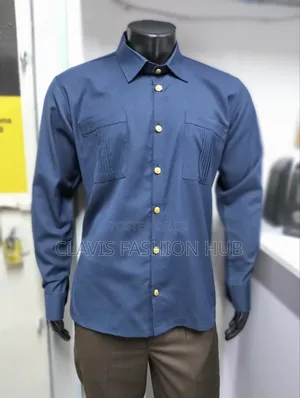 Navy Blue Kaunda Shirt for Men