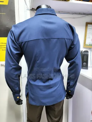 Navy Blue Kaunda Shirt for Men