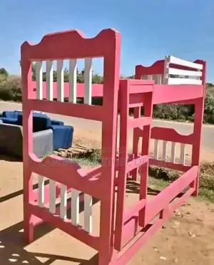 Pink Double Decker Bed.