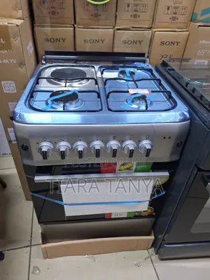 Von 60 by 60 Silver Cooker 3gas and 1 Electric Cooker