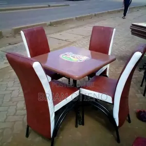 Executive Square Table and Bar Chairs