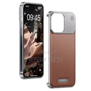 Metal Leather Frameless Aromatherapy Case iPhone 15 Pro Max