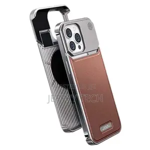 Metal Leather Frameless Aromatherapy Case iPhone 15 Pro Max