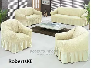 Elastic Sofa Covers 5 Seater Off White