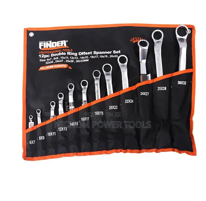 Finder 192048 12PCS Double Ring Offset Spanner Set