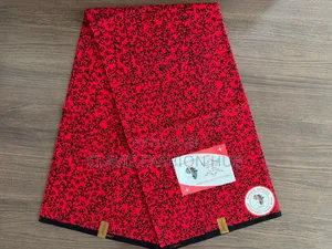 Red and Blue Kitenge Fabric for Your Dress