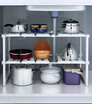 Under the Sink Rack Pool Organizer