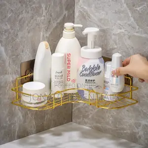 Gold Corner Bathroom Shelf, Organizer and Rack