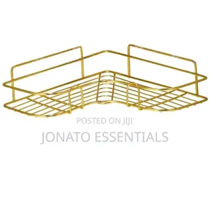 Gold Corner Bathroom Shelf, Organizer and Rack