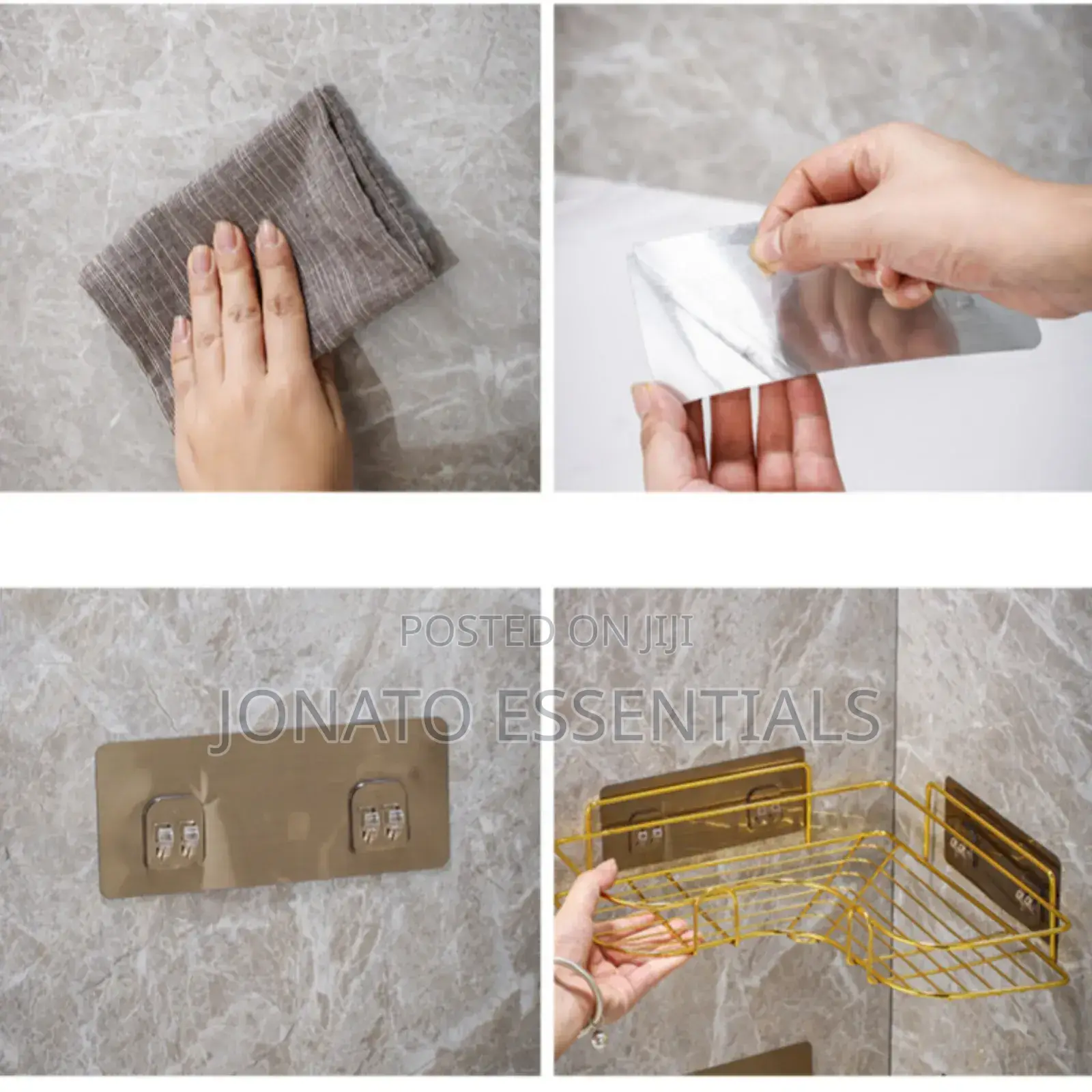 Gold Corner Bathroom Shelf, Organizer and Rack