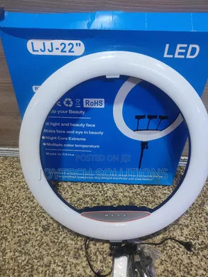 22" Foldable LED Ring Light With Super Phone Ring Light