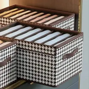 Non-Woven 7 Grid Wardrobe Clothes Organizer
