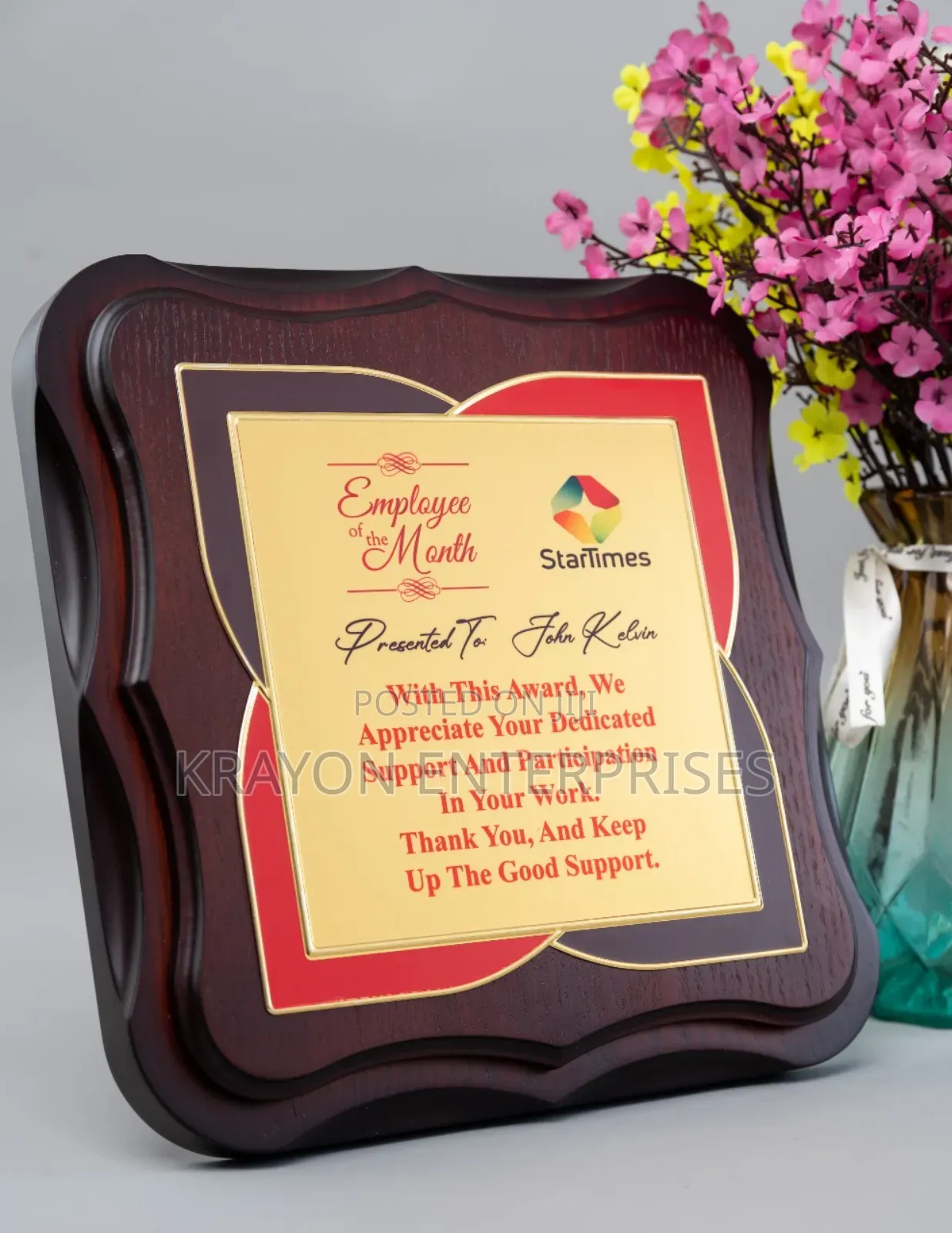 Wooden Squared Award