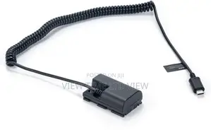 Canon LP-E6 Dummy Battery to USB-C PD Power Cable