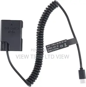 USB-C Type-C to Nikon EN-EL14 Dummy Battery Power Adapter