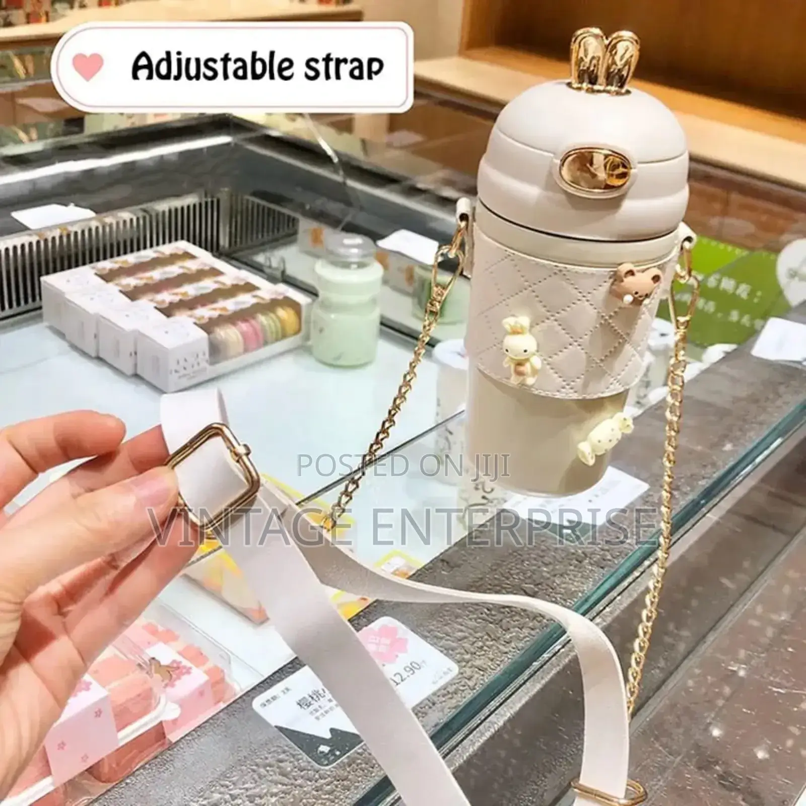 Unique Rabbit Ear Water Bottle Cup