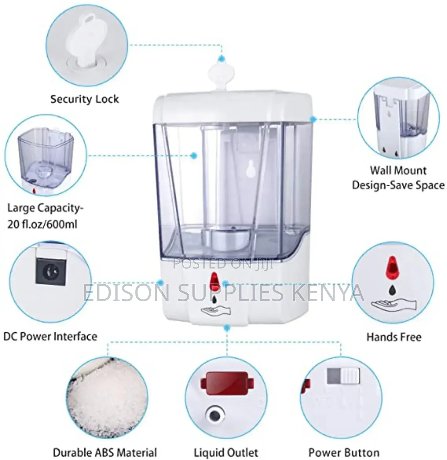 Automatic Soap Dispenser 700ml Shower Gel Dispenser