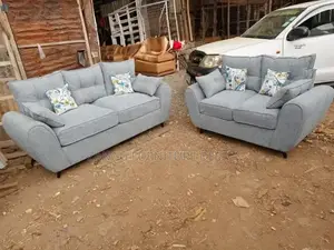 3seater Fancy Sofa (With Fibre and Spring Cushions)