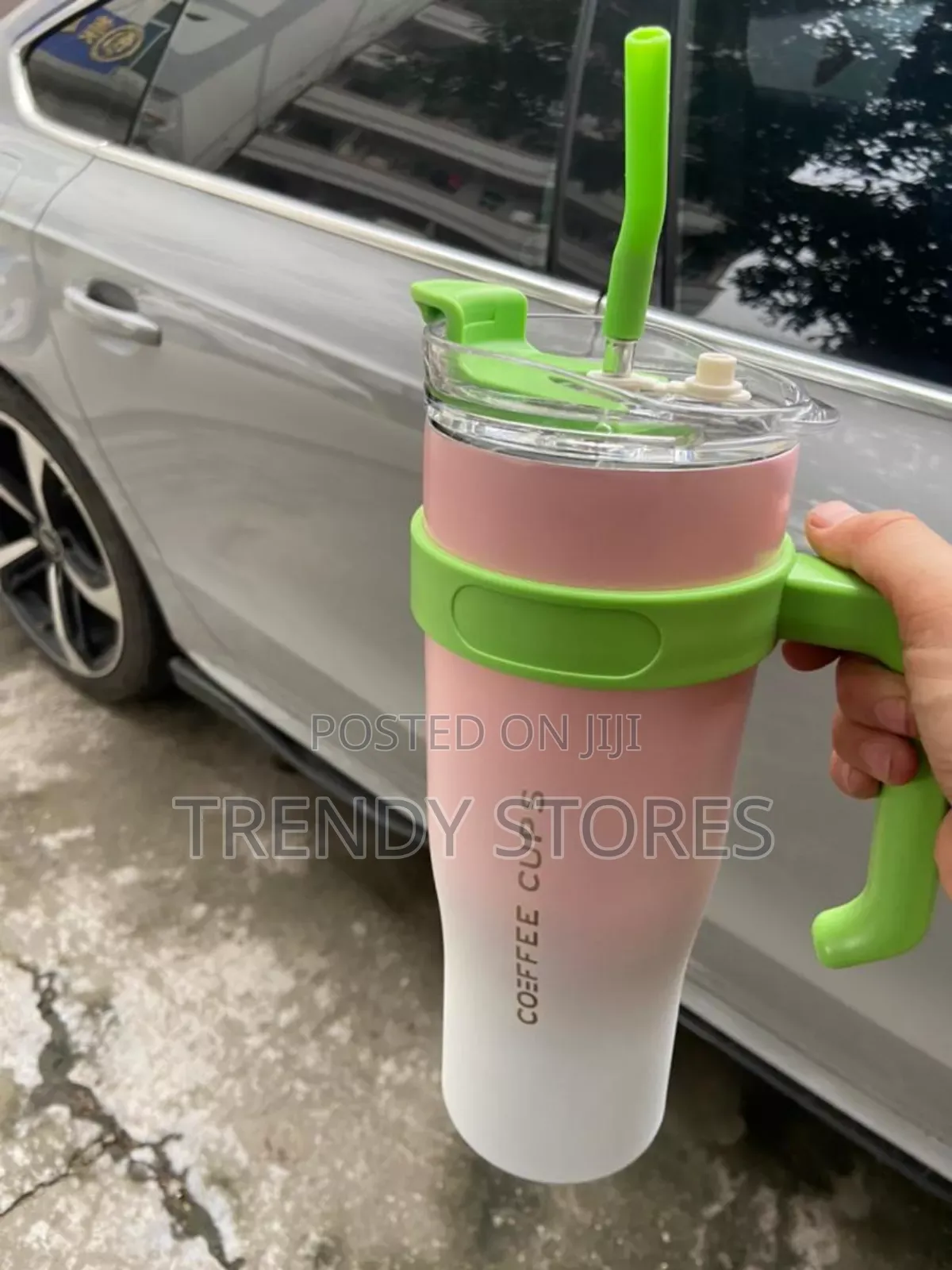 Green Handle 1200ml Miniso Trend Stanley Cup
