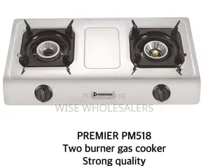 Premier Elite Stainless Steel Lpg Stove 2 Burner Table **