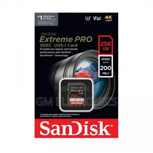 Sandisk 256gb Extreme Pro Uhs-I SDXC Memory Card(Class10)