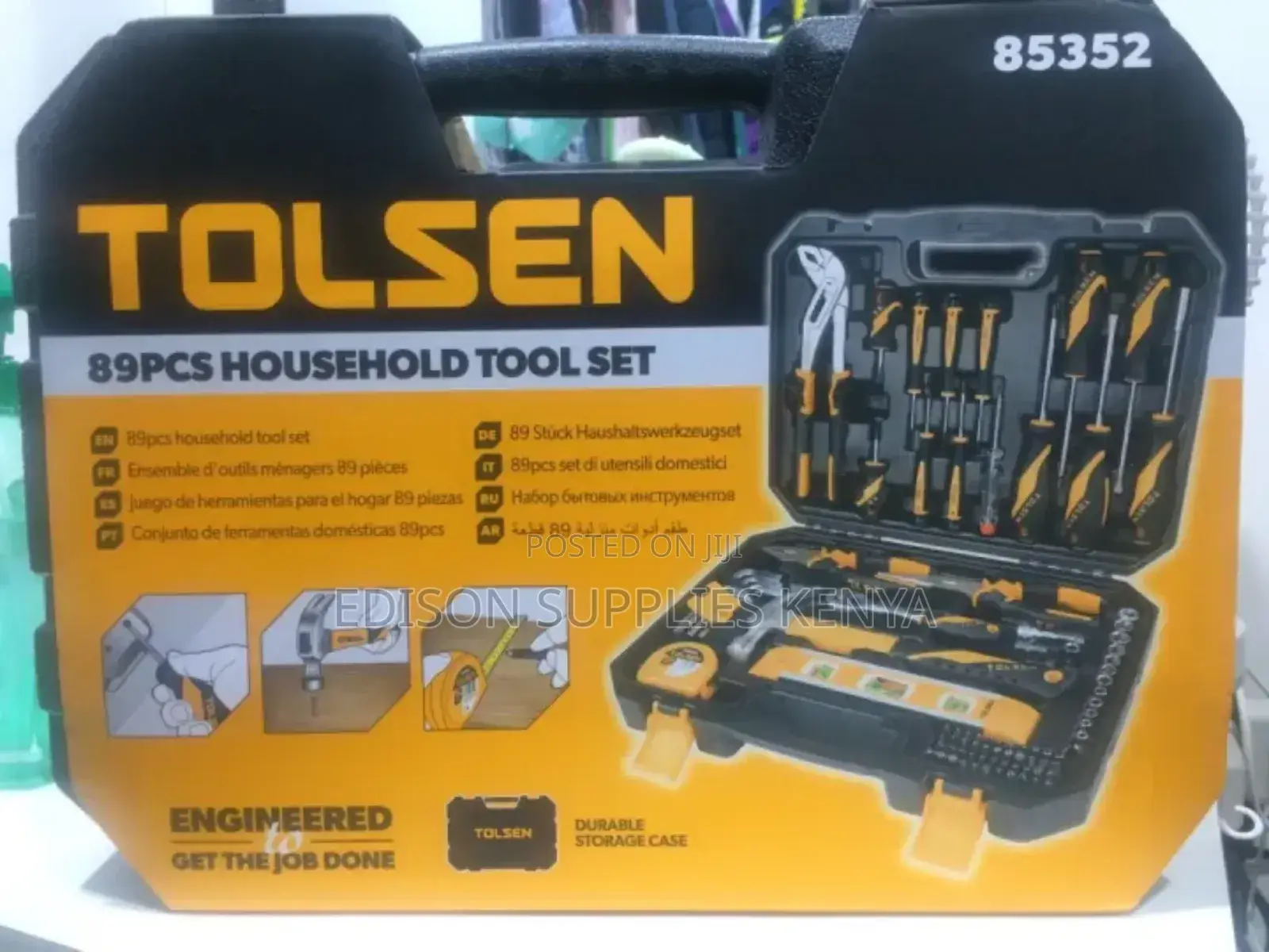 Tolsen 89pcs Household Tools Set Plumbing Electrical Tools