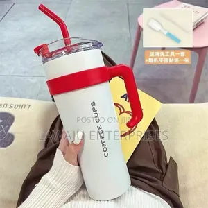 White Red 1200ml Miniso Trend Stanley Cup